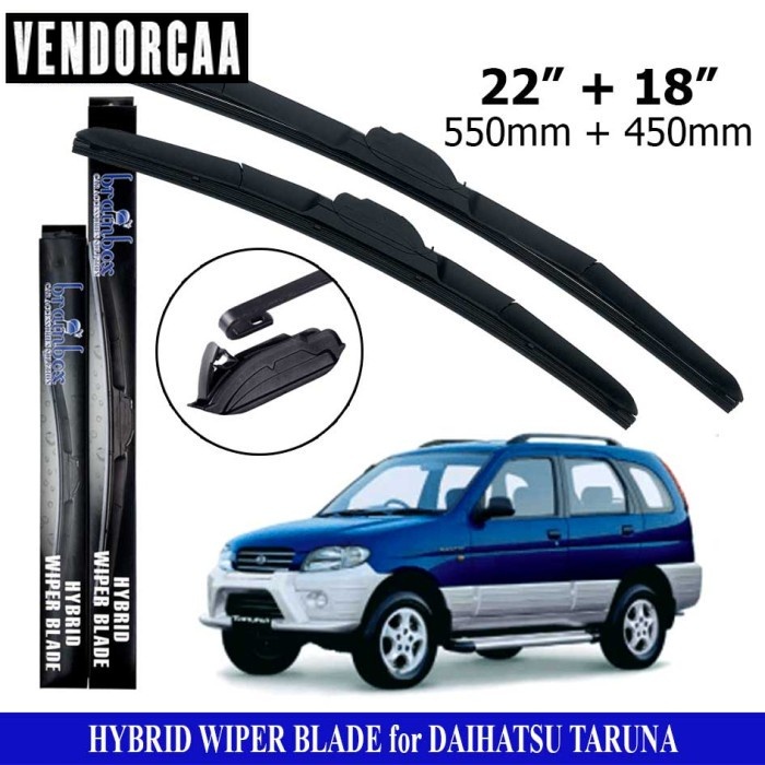 HIGH QUALITY Hybrid Wiper Blade Daihatsu Taruna Wiper Kaca Mobil Karet