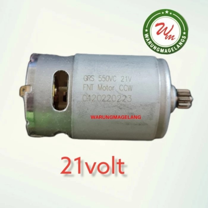 Dinamo motor dc rs550 rs 550 21 volt gigi 9T for mesin cordless bor