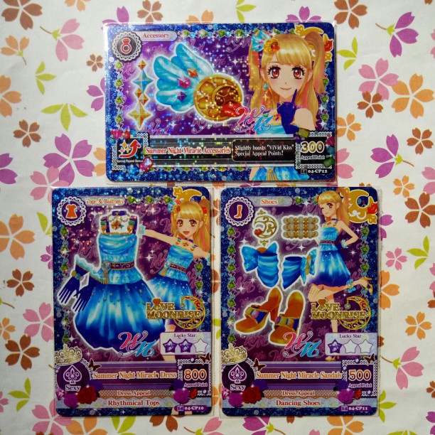 aikatsu cp set season 2 versi 4 summer night miracle mikuru