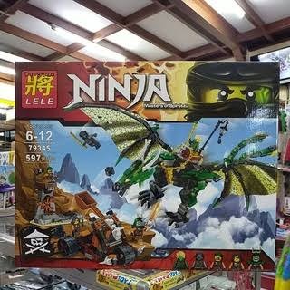 BRICK Lele 79345 Ninja Go Dragon Master of Spinjitzu Mainan NinjaGo