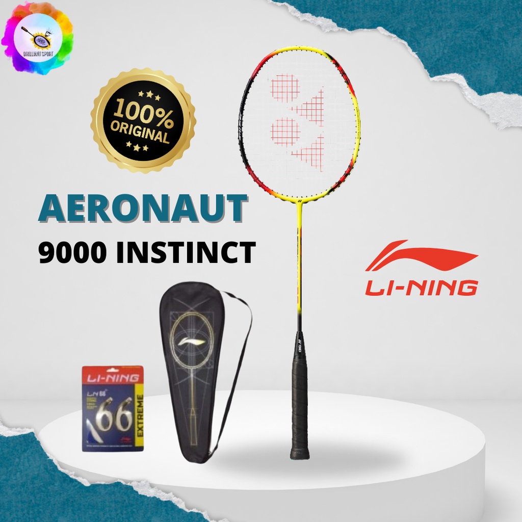 RAKET BADMINTON LINING AERONAUT 9000 I 9000I INSTINCT ORIGINAL
