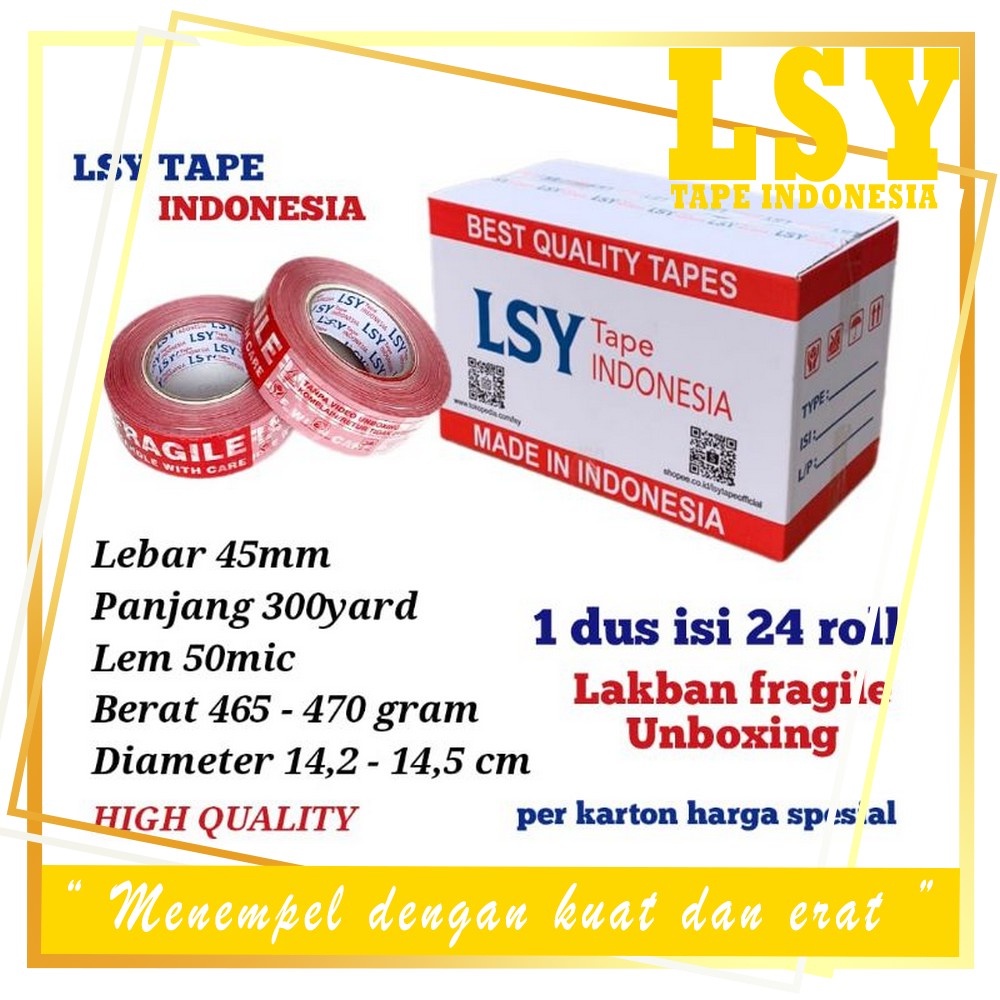 

LSY 1Dus Grosiran 24roll Lakban Unboxing Full 45mm x 300yard Full 50mic