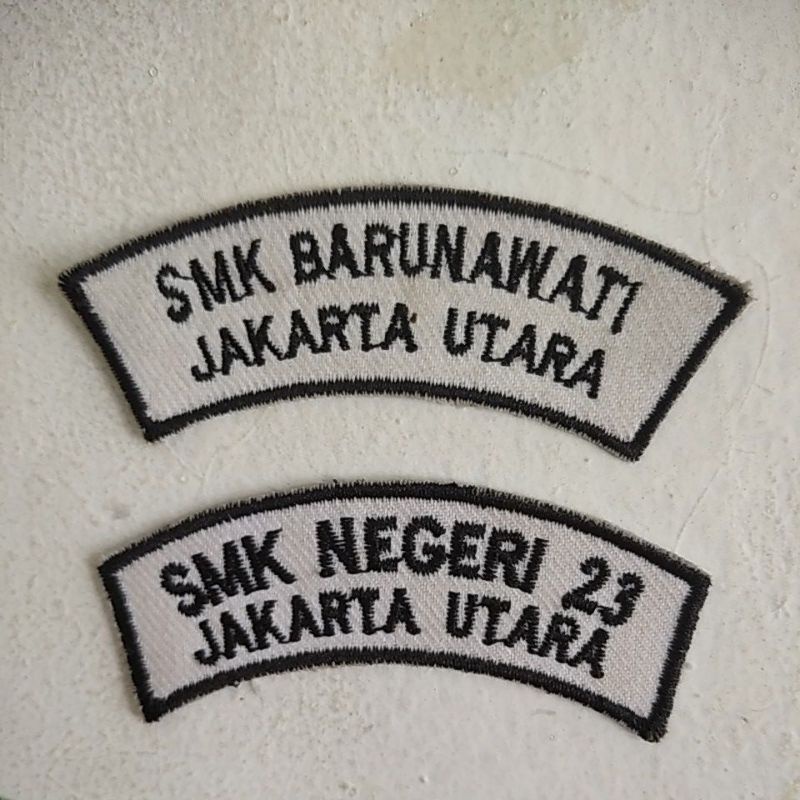 Bordir Bordir lokasi sekolah / bet lokasi sekolah / bordir bet sekolahbisa pesan satuan