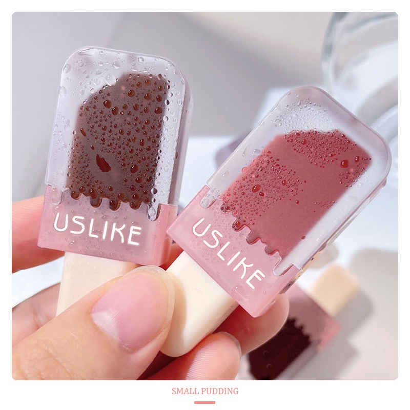 [COD]USLIKE Lipstik Tahan Lama Matte Velvet Lipstik Es Krim Cantik yang Kreatif-GY