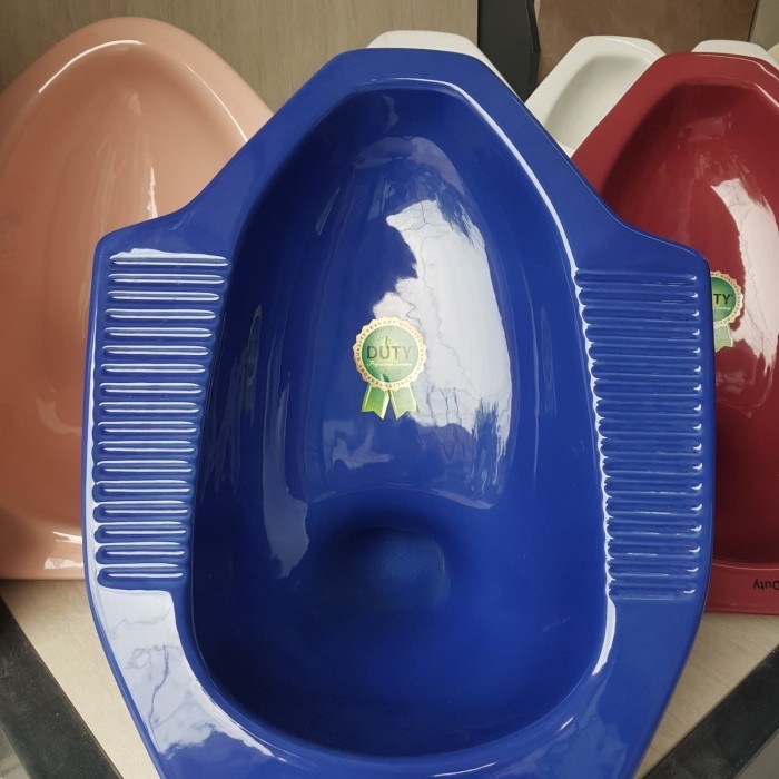 Closet Duty warna Maroon dan Biru tua - kloset jongkok Gojek/Grab - pink