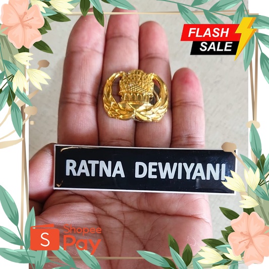 

SRAGAM HARI PAHLAWAN //Nametag Polos Standart sepaket Pin Korpri