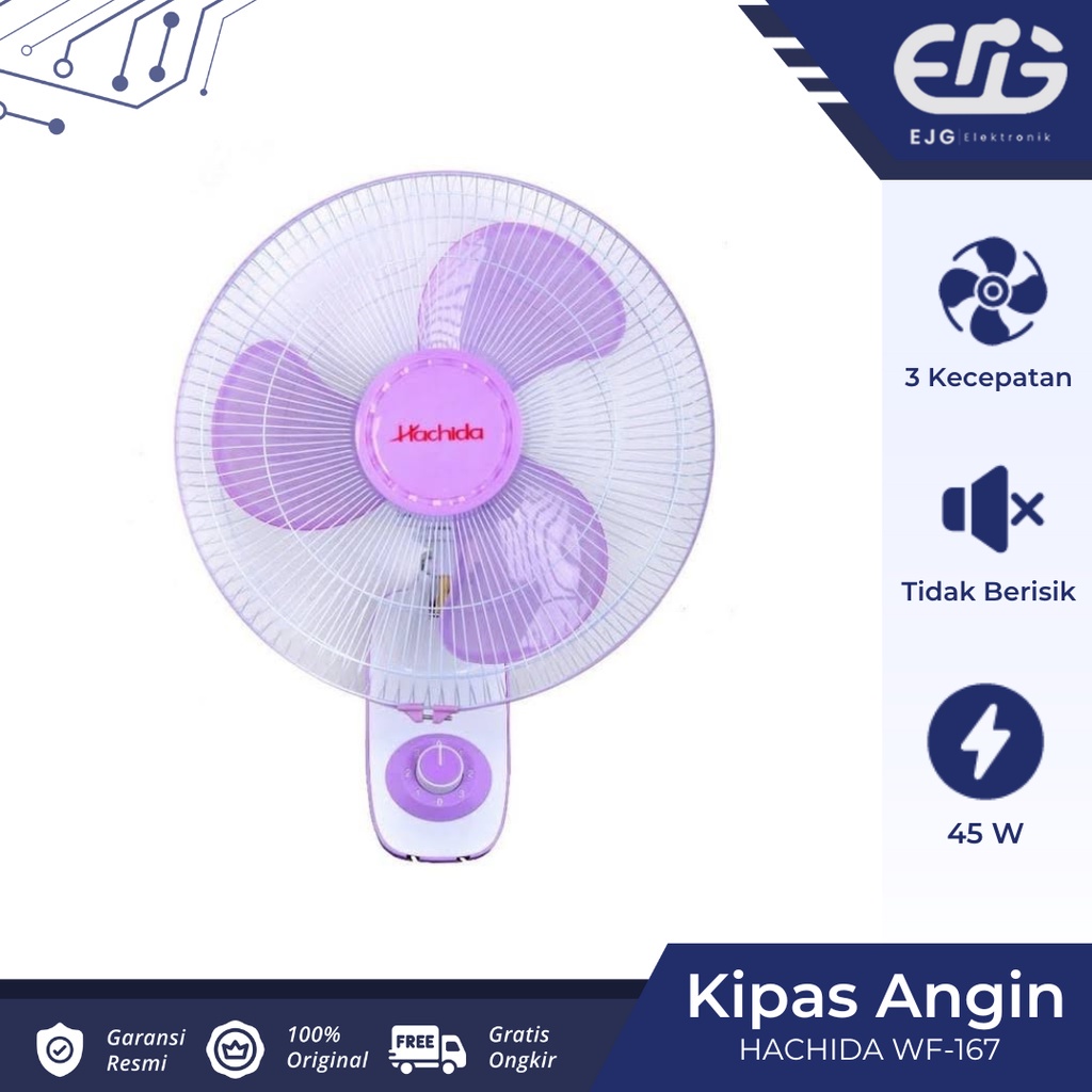 Hachida Kipas Angin Dinding Wall Fan Hachida 16 Inch 16" Hachida WF-167 WF 167