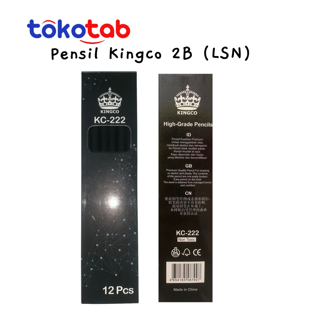 

Tokotab - [LSN] Pensil Kingco 2B Pensil KC-222 Pensil 2B