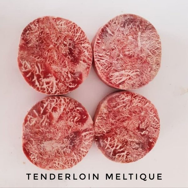 

Round Wagyu Tenderloin Meltik Beef Steak 200gr