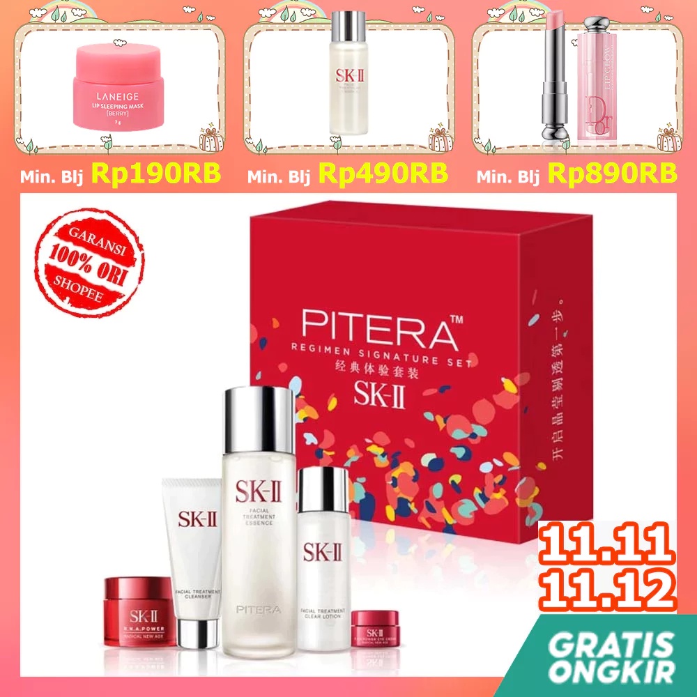 【EXP: 2025-05】Japan SK2 / SK-II / SK-ii /SK 11 Original Perawatan Kecantikan set kotak lima potong a