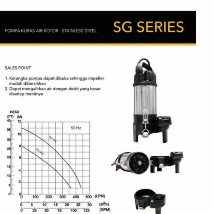 Pompa Celup Bossco SG-400 Pompa Celup Air kotor Bossco SG 400 Sewage