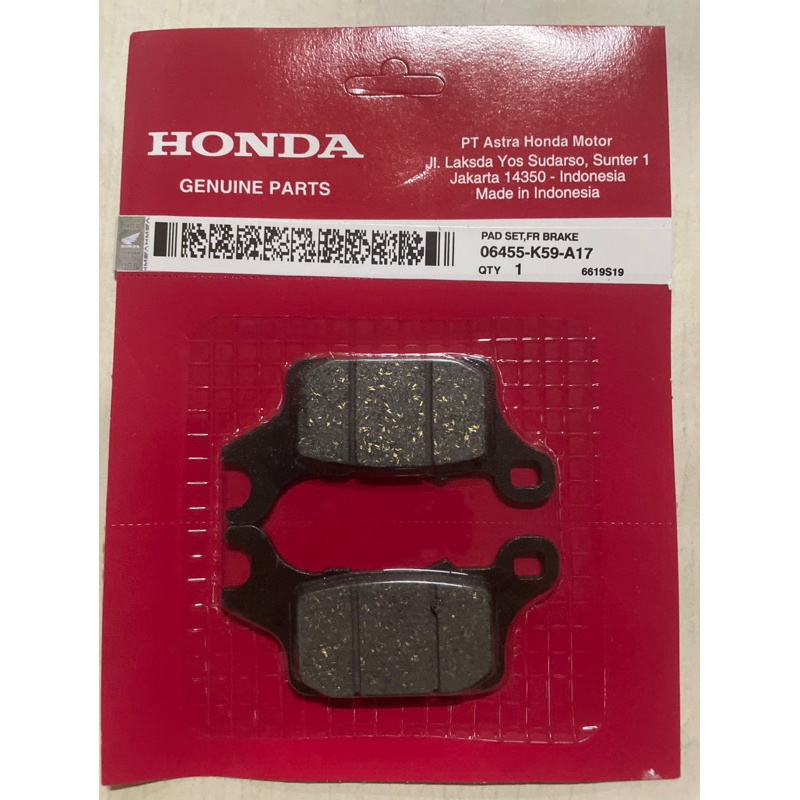 Kampas Rem Depan Vario 150 Discpad Rem Depan Vario 150