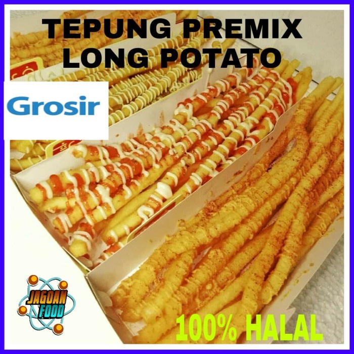 

MS-173 10 pcs tepung premix long potato kentang panjang 500 gram original