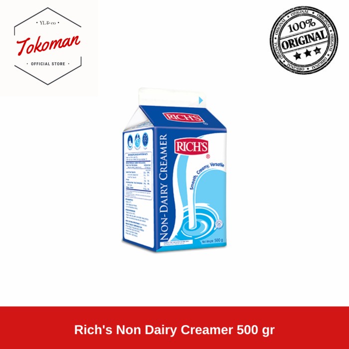 

[Big Sale] Rich Non Dairy Creamer 500 gr / Rich's