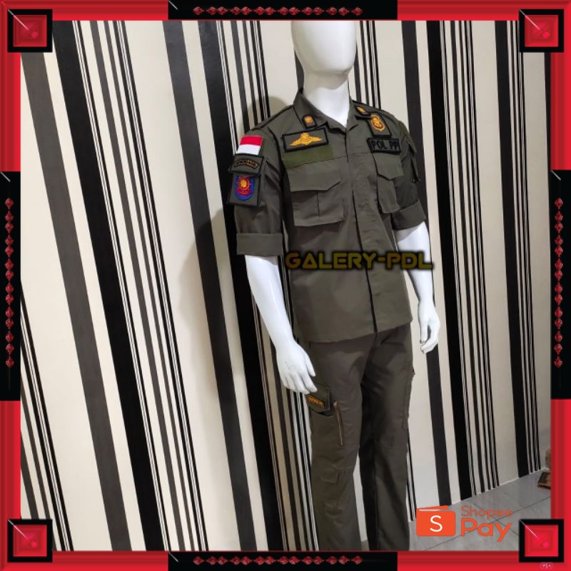 12.12 SERAGAM SALE / PDL POL PP LENGKAP SERAGAM SATPOL PP bisa pake nama