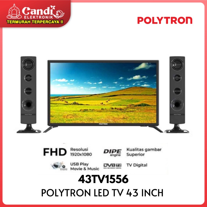 POLYTRON LED TV Digital 43 Inch  43TV1556