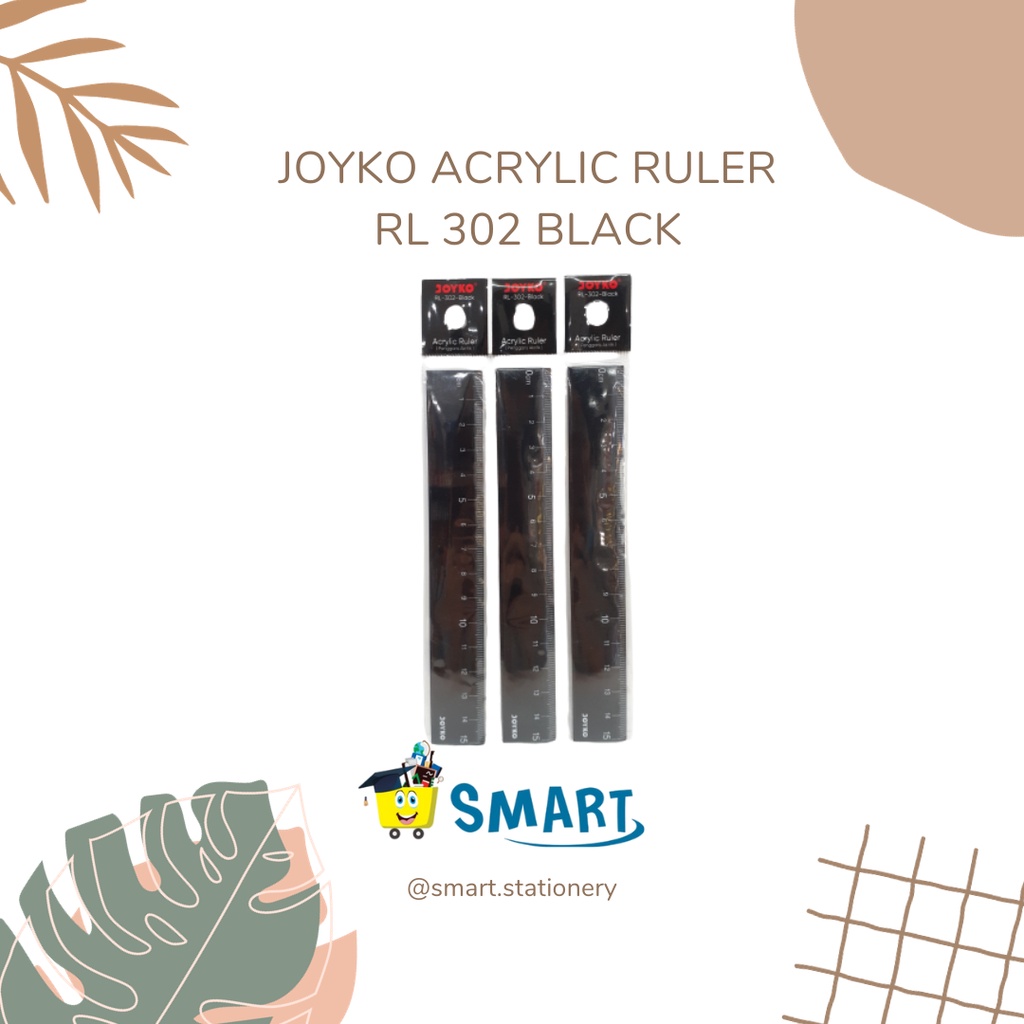 

JOYKO ACRYLIC RULER RL 302 BLACK