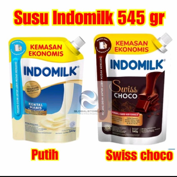 

SUSU ENAK INDOMILK POUCH I SUSU KENTAL MANIS INDOMILK POUNCH 545G ALL VARIAN I Swis Choco I Ka Risma shop