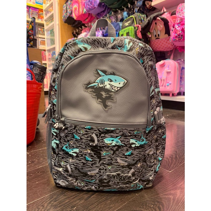 SMIGGLE WILD SIDE CLASSIC BACKPACK SHARK - TAS RANSEL SMIGGLE