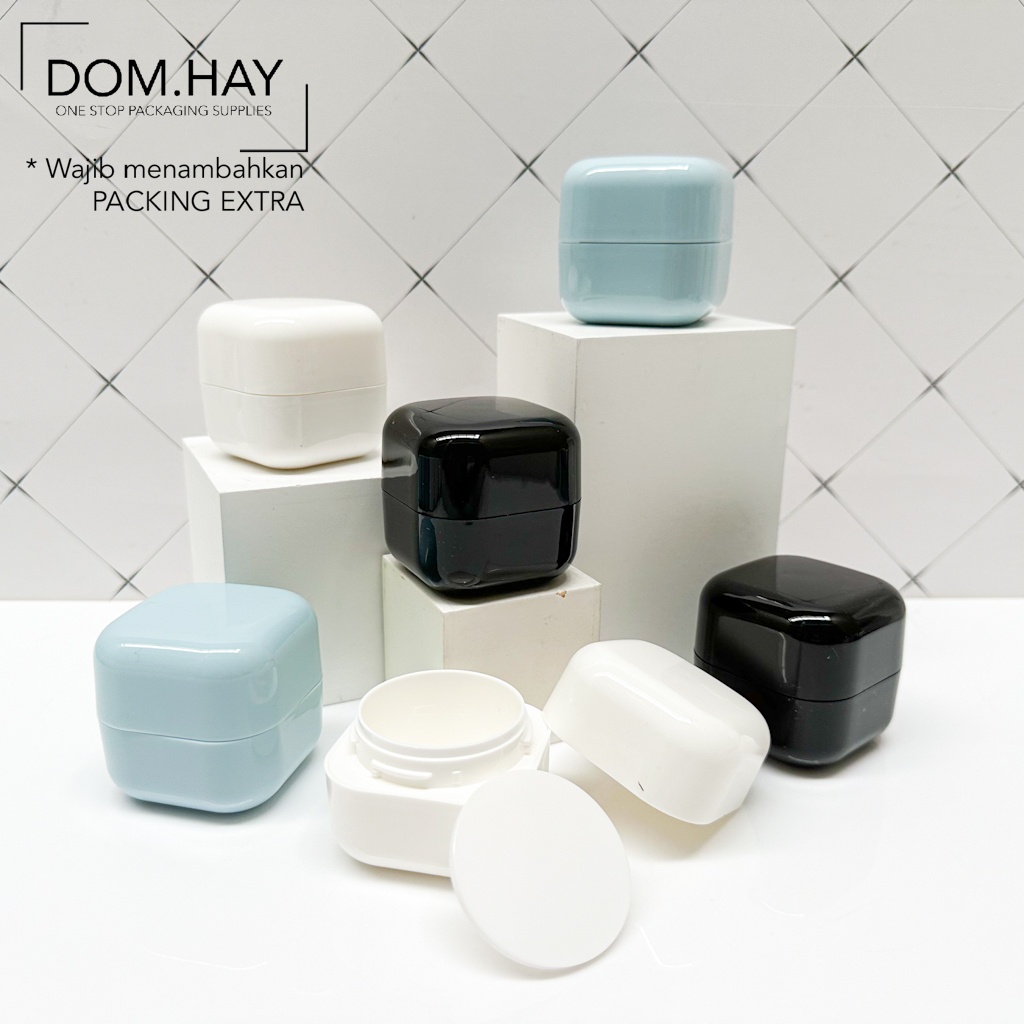 30ml Pot Cream Kotak Pastel Plastik Double Layer Skin Care Pelembab Moisturizer Serum Botol Krim Kos