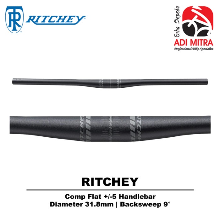 Ritchey Comp Flat 2X +/-5 Handlebar Stang Sepeda MTB