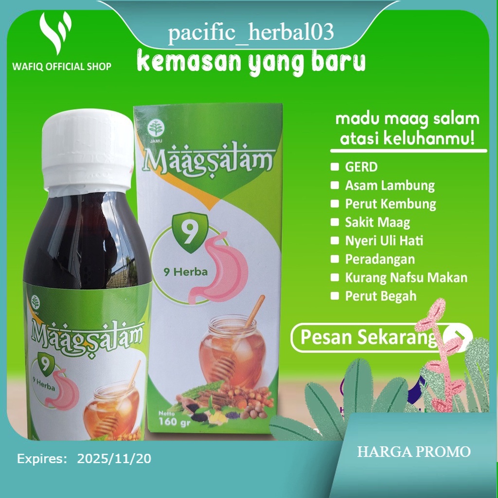 

KEMASAN BARU MADU LAMBUNG MAAG SALAM HERBAL I MADU KUNING SEHAT LAMBUNG I OBAT MAAG SALAM I OBAT ASAM LAMBUNG I ULU HATI I GERD I SESAK NAFAS 175gr
