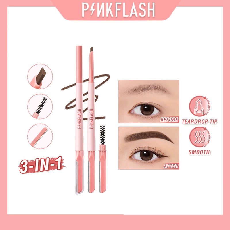 [NEW]PINKFLASH Multi-Use Eyebrow Pencil | PinkDefiner 3-in-1 multi-use eyebrow pencil Long-lasting S