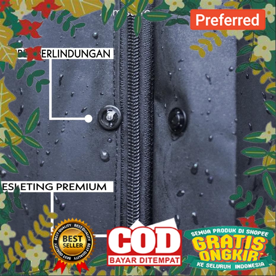 TJM Jas Hujan SHB Raincoat Pria Wanita Dewasa Anti Air Setelan Unisex Tebal Celana Baju Cowok Cewek 