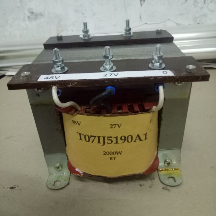 Trafo 40A 40 Amper 0 27V 48V Murni Charger Aki MU27