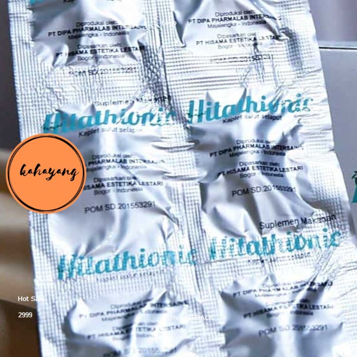 (murah)- hitathionic pemutih hrg/strip isi 6 kalpet originale