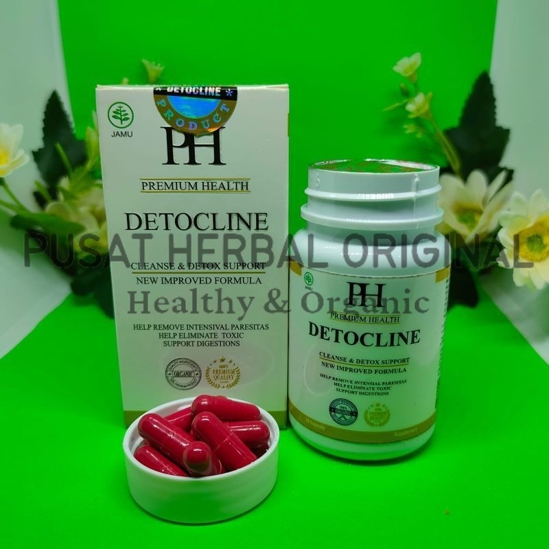 Detocline 100% Asli Herbal Original Penghilang Parasit Aman BPOM( Gratis Ongkir &amp; COD )
