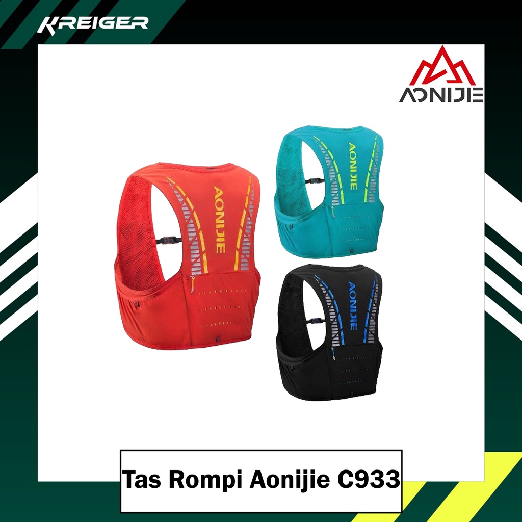 Tas Olahraga Aonijie C933 Backpack Vest Sport Tas Rompi Punggung Olah Raga Camping Lari Maraton Runn