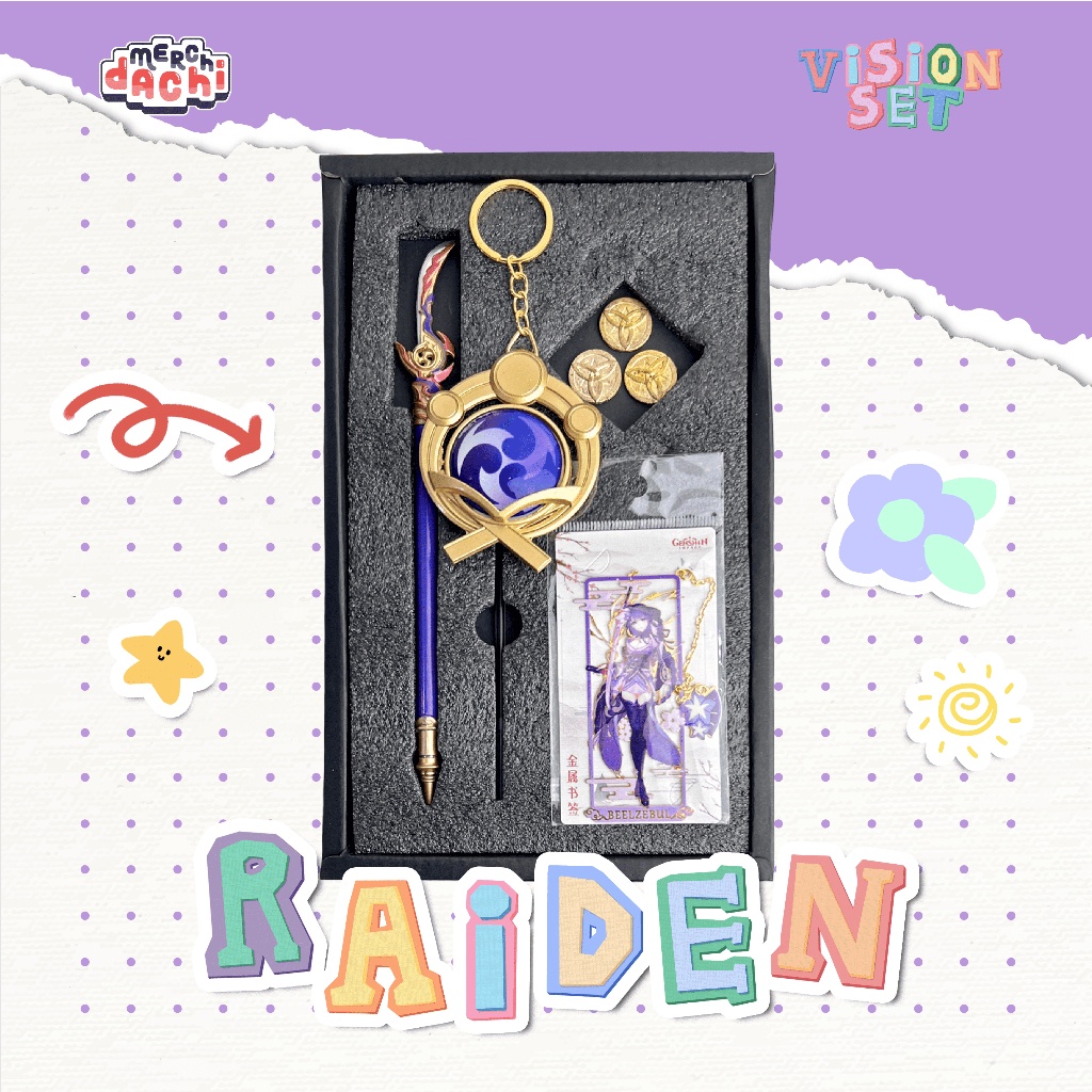 

Set Vision Pulpen Pembatas Buku Raiden A Back to School