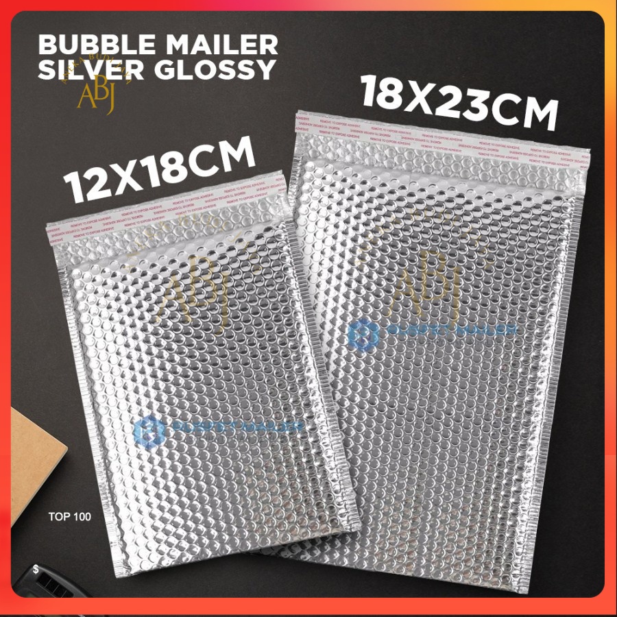 

Amplop Bubble Envelope Packing / Bubble Mailer Silver Glossy