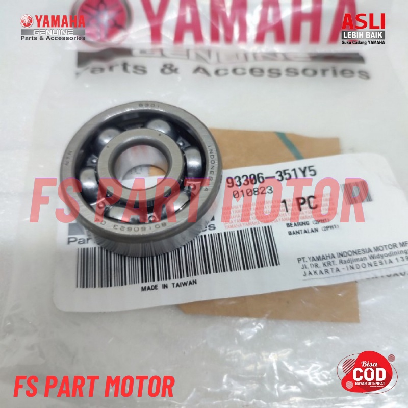 Bearing Gir Rasio Depan Mio M3 Mio Z Soul GT Fino 93306-351Y5