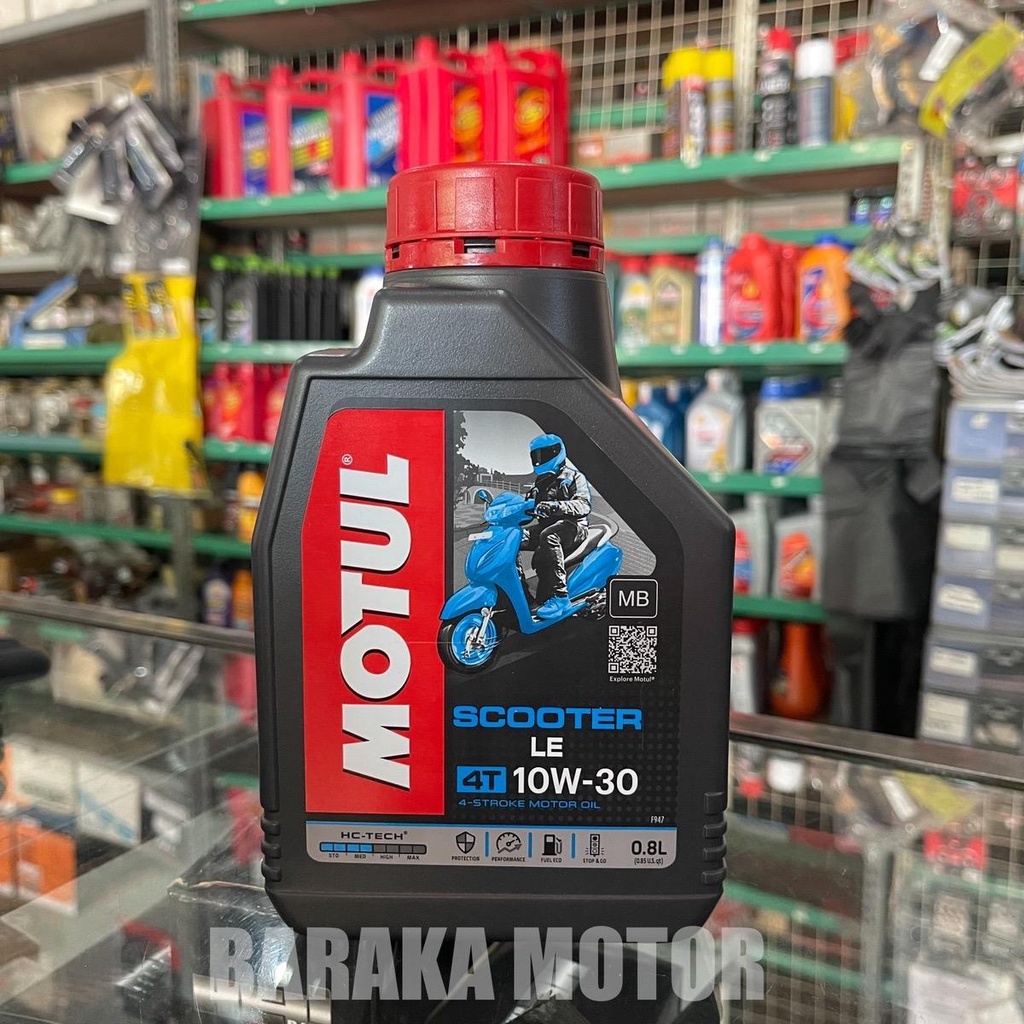 Oli MOTUL SCOOTER LE 0,8L BIRU Matic 0,8 Liter Vario Beat Mio 10W-30 Original PCX 125 150 155 ADV