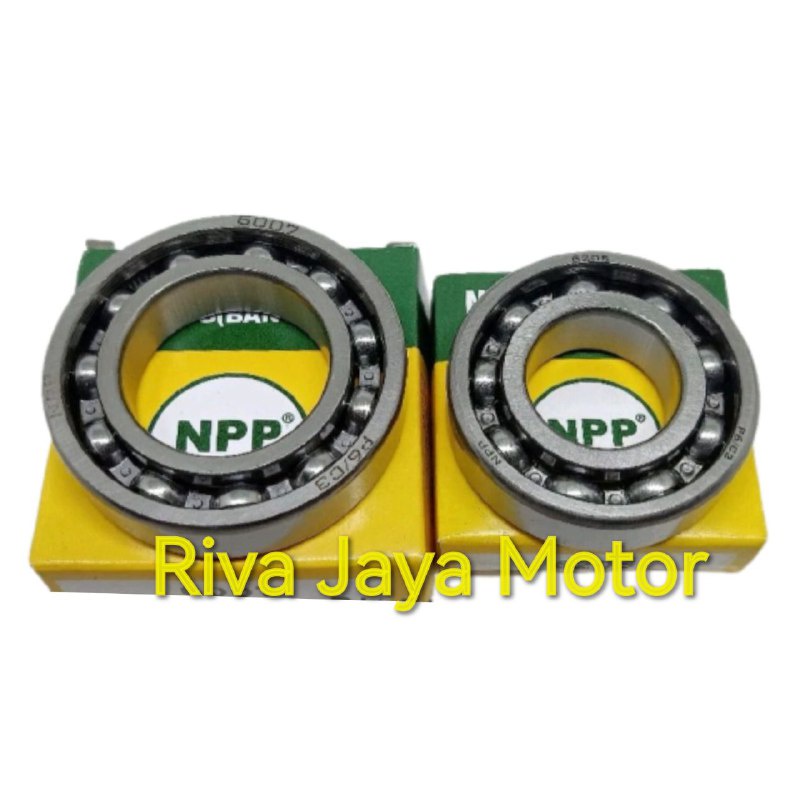 Laher Bearing 6007 + 6205 Kruk Krug As Beat Karbu Beat Fi Spin Skywave Skydrive Original Npp Nippon 