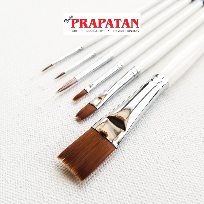 

FM - BEST SELLER Kuas Lukis V-TEC set 6 pcs VT210/6 / V-TEC Paint Brush