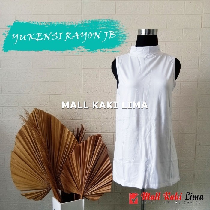 MANSET ATASAN RAYON BUNTUNG JUMBO  MANSET YUKENSI  XXL - Putih