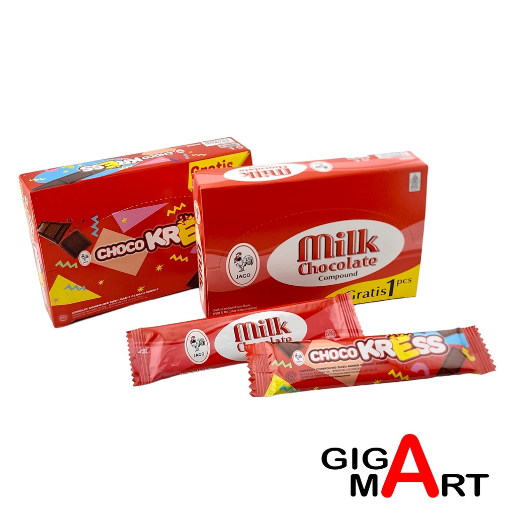 

Coklat Jago Milk / Jago Krezz - Jago Cokelat Jaman Jadoel - Isi 12 bks