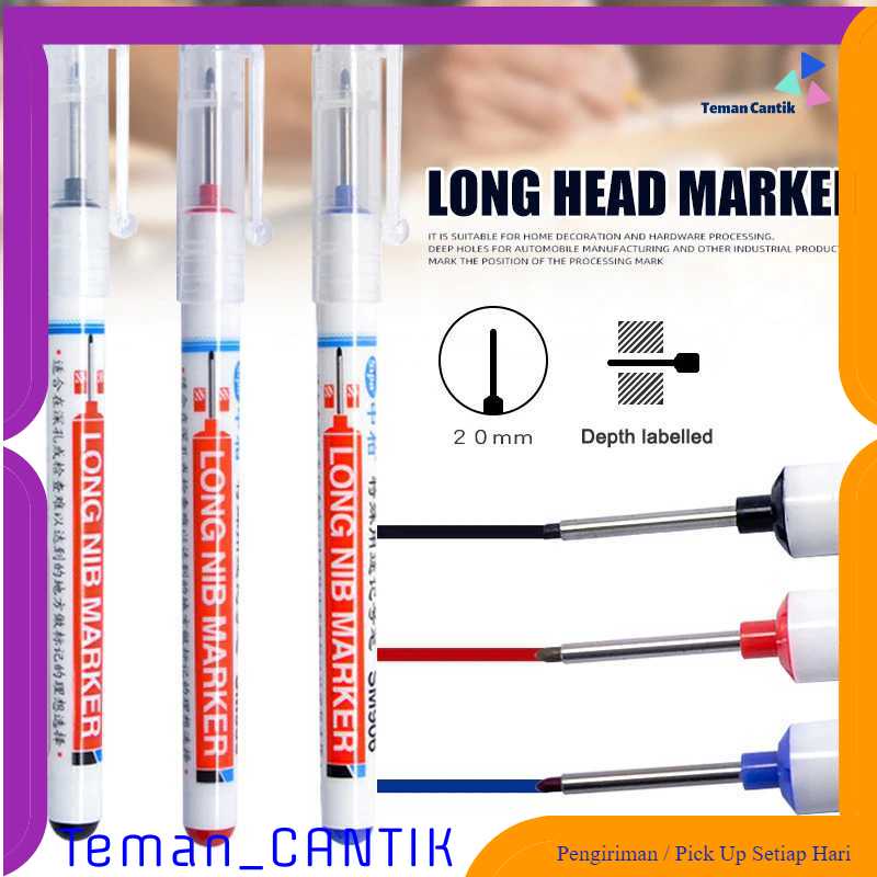 

TC - ATK NEW Spidol Kepala Panjang Long Nib Head Marker Waterproof - 317