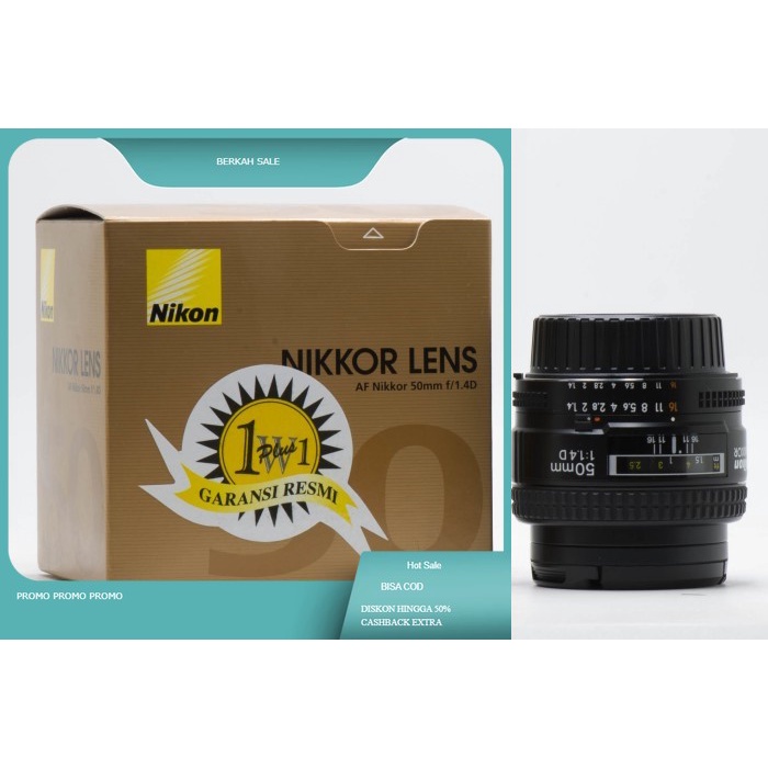 Nikon AF Nikkor 50mm f/1.4D Bekas