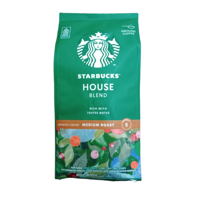 

STARBUCKS HOUSE BLEND MEDIUM ROAST ARABICA COFFEE 200 GR