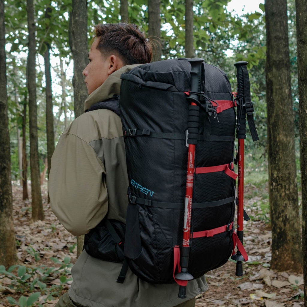 Greenforest Siren Carrier 45+10 Liter Free Raincover - Tas Gunung Lightweight - Tas Traveling outdoo