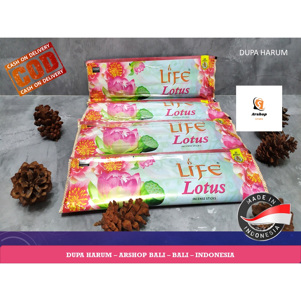 [Dupa Aromaterapi Bali] HIO LIFE LOTUS 1 RENTENG ISI 6 BUNGKUS-- ARSHOP BALI -- DUPA HARUM BALI