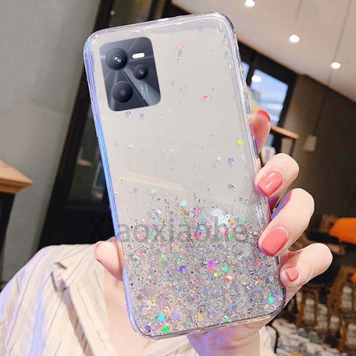Soft Case Realme C35 Case Premium Silicone Cover Glitter Luxury Casing
