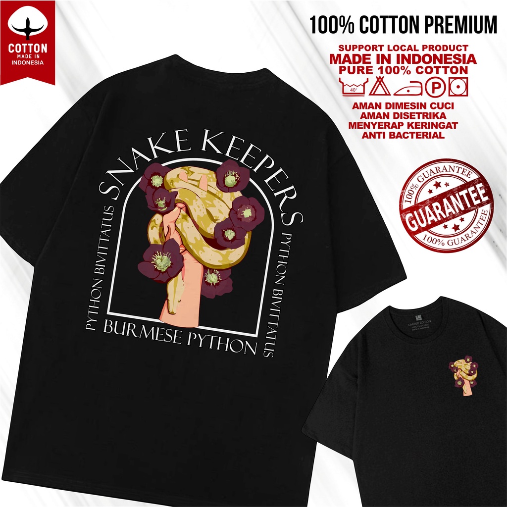 KAOS HOBI SNAKE KEEPERS DISTRO HEWAN KAOS KOMUNITAS MANCING SNAKEHEAD IKAN HIAS PREDATOR REPTILE