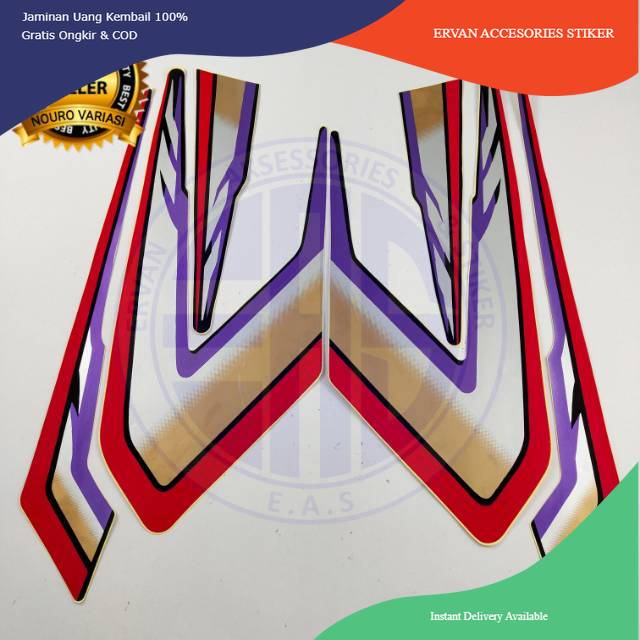 striping yamaha rx s rxs special merah 1995 95 spesial berkualitas