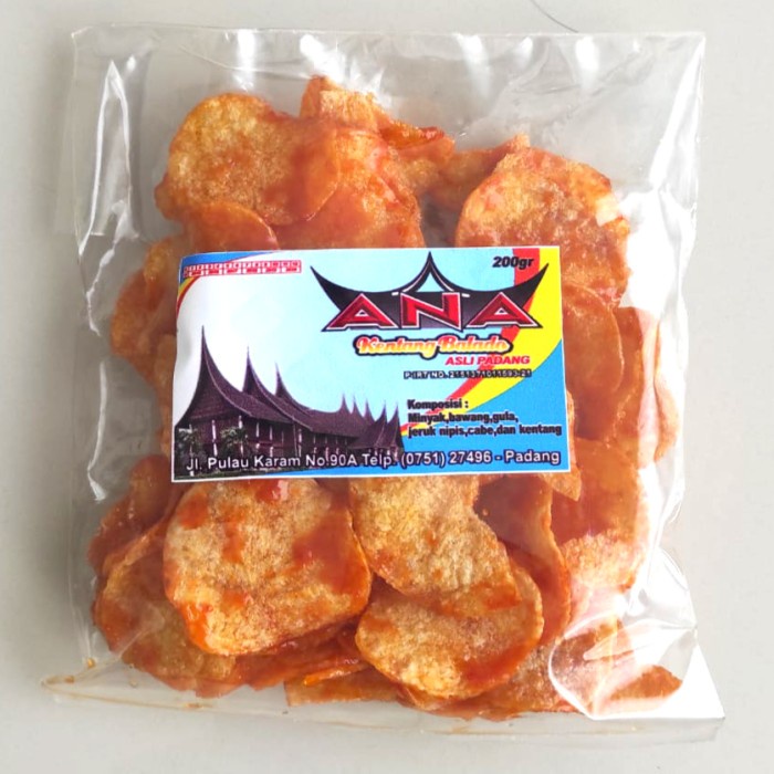 

[SUKSES] Kentang Pedas Manis asli padang/merek Ana/balado