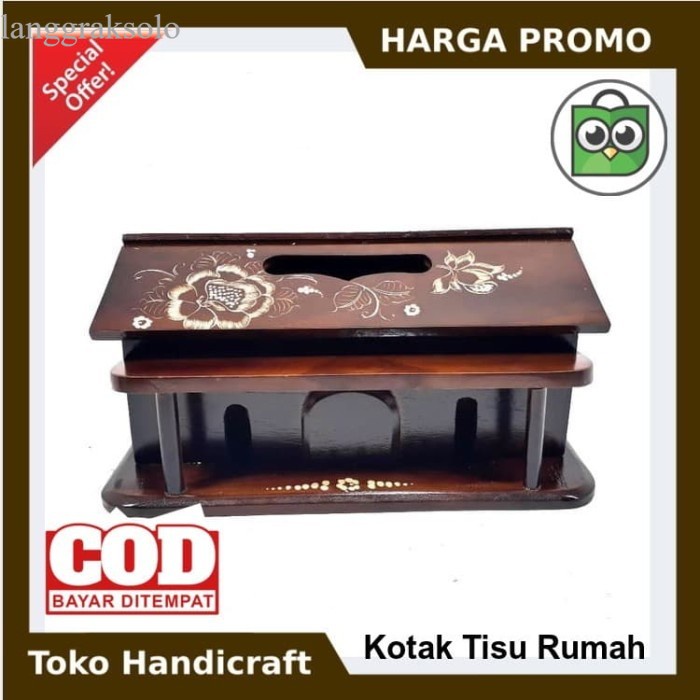 

TH - Tempat Box Kotak Tisu Model Rumah Kayu Jati Ukir Cukit murah